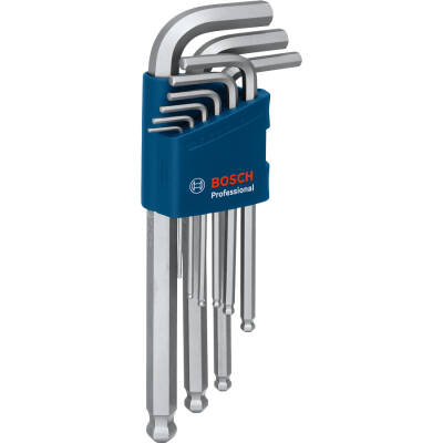 Bosch Profesyonel Alyan Anahtar Takımı Hex 9 Parça (1,5-10 Mm) - 1600A01TH5 751,54 TL - 1