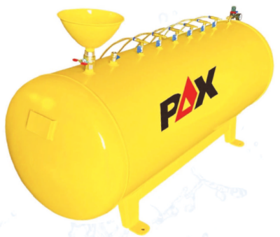 SIVI - KÖPÜK PÜSKÜRTME TANKI / YATAY - 3 Çıkışlı- 300 LT. - PAX